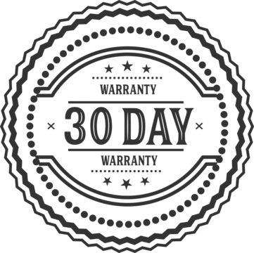 30-day warranty badge